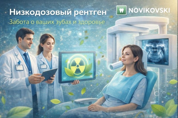Современная стоматология и радиационная безопасность: как клиника NOVIKOVSKI минимизирует лучевую нагрузку на пациентов