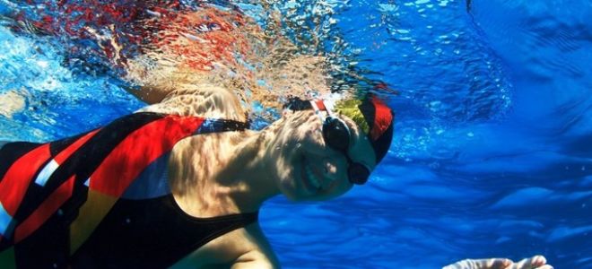 Аквааэробика: приседания на одну ногу