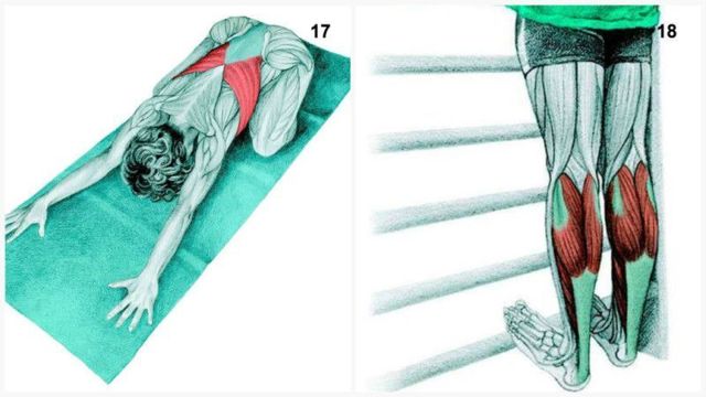 Упражнения для каблуков: растяжка спины сидя на стопах