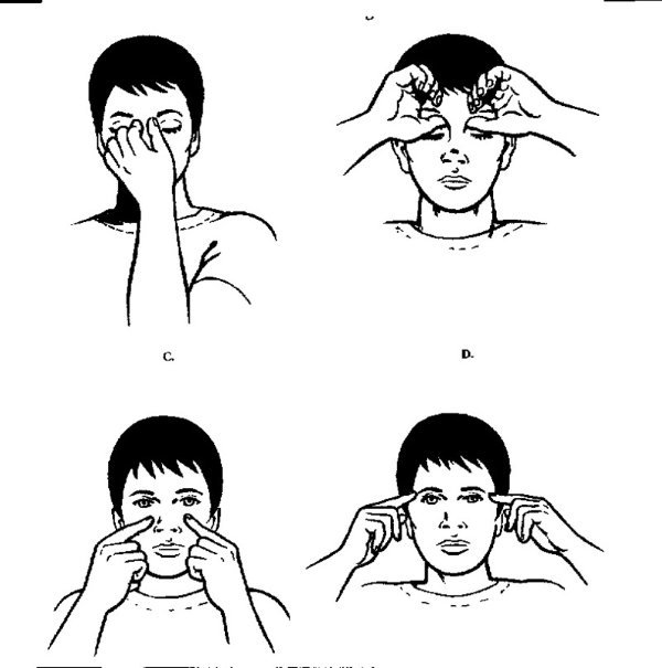 Гимнастика для глаз: массаж